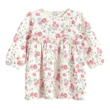 Cool Club, Sukienka dziewczęca z długim rękawem, beżowa