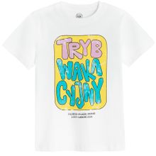 Cool Club, T-shirt chłopięcy, biały
