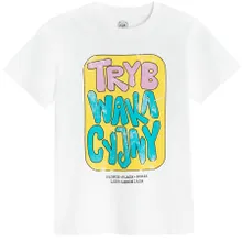Cool Club, T-shirt chłopięcy, biały