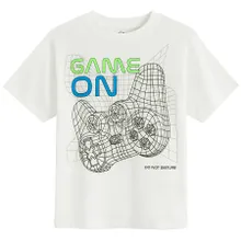 Cool Club, T-shirt chłopięcy, biały