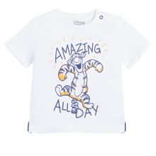 Cool Club, T-shirt chłopięcy, biały, Kubuś Puchatek