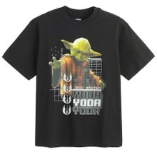 Cool Club, T-shirt chłopięcy, czarny, Star Wars