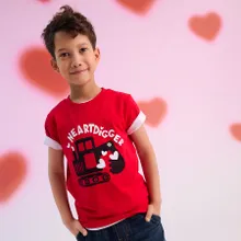 Cool Club, T-shirt chłopięcy, czerwony