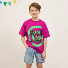 Cool Club, T-shirt chłopięcy, fioletowy