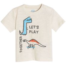 Cool Club, T-shirt chłopięcy, jasnobeżowy