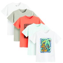 Cool Club, T-shirt chłopięcy, mix, zestaw, 5 szt.
