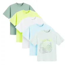 Cool Club, T-shirt chłopięcy, mix, zestaw, 5 szt.