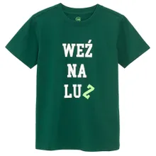 Cool Club, T-shirt chłopięcy, zielony