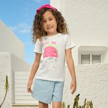 Cool Club, T-shirt dziewczęcy, biały