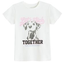 Cool Club, T-shirt dziewczęcy, biały