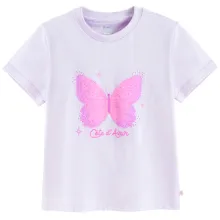 Cool Club, T-shirt dziewczęcy, fioletowy