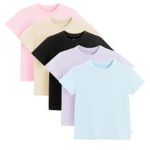 Cool Club, T-shirt dziewczęcy, mix, zestaw, 5 szt.