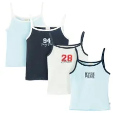 Cool Club, T-shirt dziewczęcy na ramiączka, mix, zestaw, 4 szt.