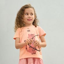 Cool Club, T-shirt dziewczęcy, różowy
