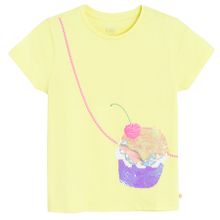 Cool Club, T-shirt dziewczęcy, żółty