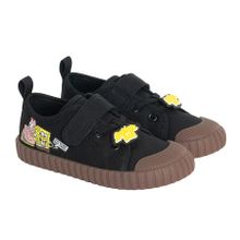 Cool Club, Trampki chłopięce, czarne, Zdrowa Stopa, podeszwa Barefoot, SpongeBob