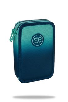 CoolPack, Jumper 2, piórnik 2-komorowy, z wyposażeniem, Gradient Blue Lagoon