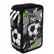 CoolPack, Jumper 3, piórnik rozkładany, potrójny, z wyposażeniem, Let's Gol