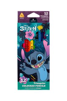 CoolPack, Lilo i Stitch, kredki ołówkowe, trójkątne, 12 kolorów