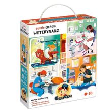 CzuCzu, Co robi weterynarz, puzzle, 60 elementów