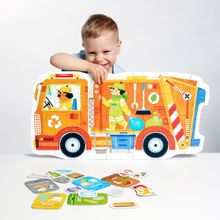 CzuCzu, Moto puzzle, Śmieciarka, 26 elementów