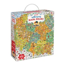 CzuCzu, puzzle odkrywcy, Mapa Polski, 300 elementów