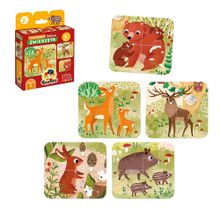 CzuCzu, Układam leśne zwierzęta, puzzle, 4 elementy, 2+
