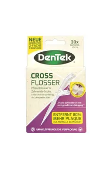 DenTek, Eco Cross Flosser 30, wykałaczki z nicią dentystyczną