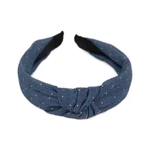Donegal, opaska do włosów, denim