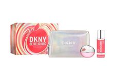 Donna Karan, DKNY Be Delicious Fresh Blossom, zestaw: woda perfumowana, spray, 100 ml + mgiełka do ciała, 125 ml + kosmetyczka