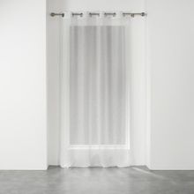 Douceur d'intérieur, firana okienna na przelotkach, Elea, 140-240 cm, biało-srebrna