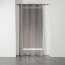 Douceur d'intérieur, firana okienna na przelotkach, Elea, 140-240 cm, szaro-srebrna