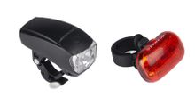 Dunlop, zestaw lampek rowerowych, LED