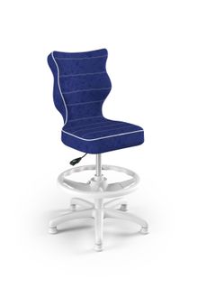 Entelo, Petit, krzesło dziecięce z podnóżkiem, rozmiar 4, wzrost 133-159 cm, niebieskie