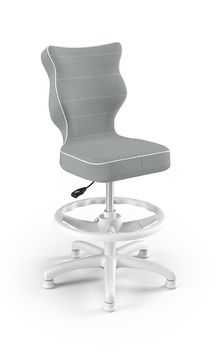 Entelo, Petit, krzesło dziecięce z podnóżkiem, wzrost 133-159 cm, szare