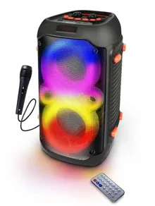 Esperanza, głośnik bt fm LED rgb, karaoke singer