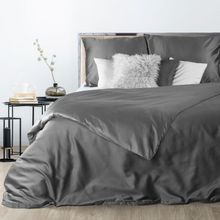 Eurofirany, komplet pościeli Nova3, 140-200 cm, 1-70-80 cm, stalowy