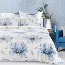 Eurofirany, komplet pościeli satynowej, Spring, 220-200 cm, biały