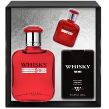 Evaflor, Whisky Red, zestaw, woda toaletowa, spray, 100 ml + woda toaletowa, spray, 10 ml + woda toaletowa, spray, 20 ml