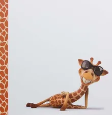 Fandy, fotoalbum, samoprzylepny, giraffe