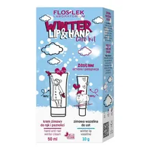 Floslek, Winter lip & hand care kit, zestaw prezentowy: krem do rąk + wazelina do ust