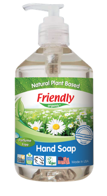 Friendly Organic, mydło w płynie, bezzapachowe, 500 ml