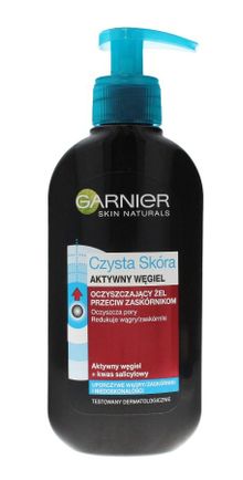Garnier, Skin Naturals, Czysta Skóra, Aktywny Węgiel, żel oczyszczający, 150 ml