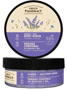 Green Pharmacy, peeling cukrowo-solny do ciała, lawenda + olej lniany 200 ml