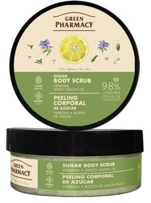 Green Pharmacy, peeling cukrowo-solny do ciała, werbena + słodki olejek 200 ml