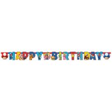 Happy Birthday Mario Bros, girlanda urodzinowa, girlanda, 190-15 cm