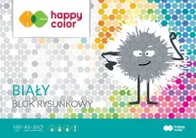 Happy Color, blok rysunkowy biały A3, 20 kartek, 170g