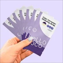 Hello Coco, Whitening Strips, paski wybielające z pap, fioletowe, 14 szt.