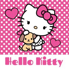Hello Kitty, ręcznik, magiczny, 30-30 cm