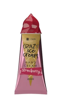 HiSkin, Crazy Ice Cream, krem do rąk, truskawka, 60 ml